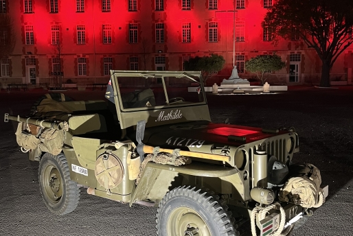 Véhicule et figurants seconde guerre mondiale